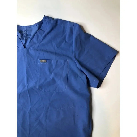 Figs Technical Collection Blue Scrub Top Size XXL - Picture 3 of 7